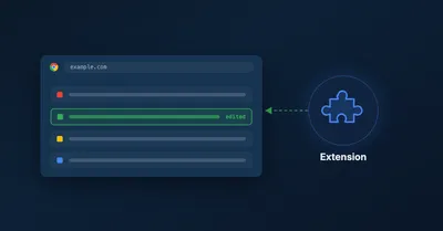 Manipulate a page from a chrome extension