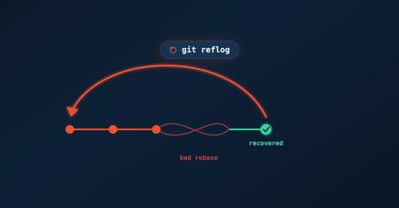 Revert rebasing errors with Git reflog